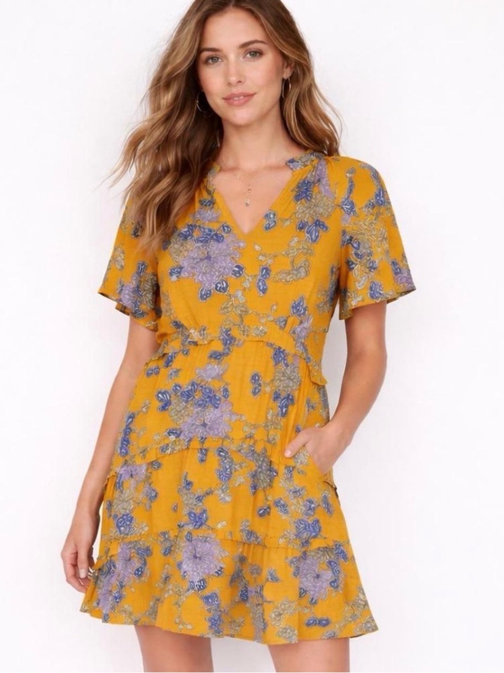 Anthropologie | Robin Tiered Mini Dress, Medium